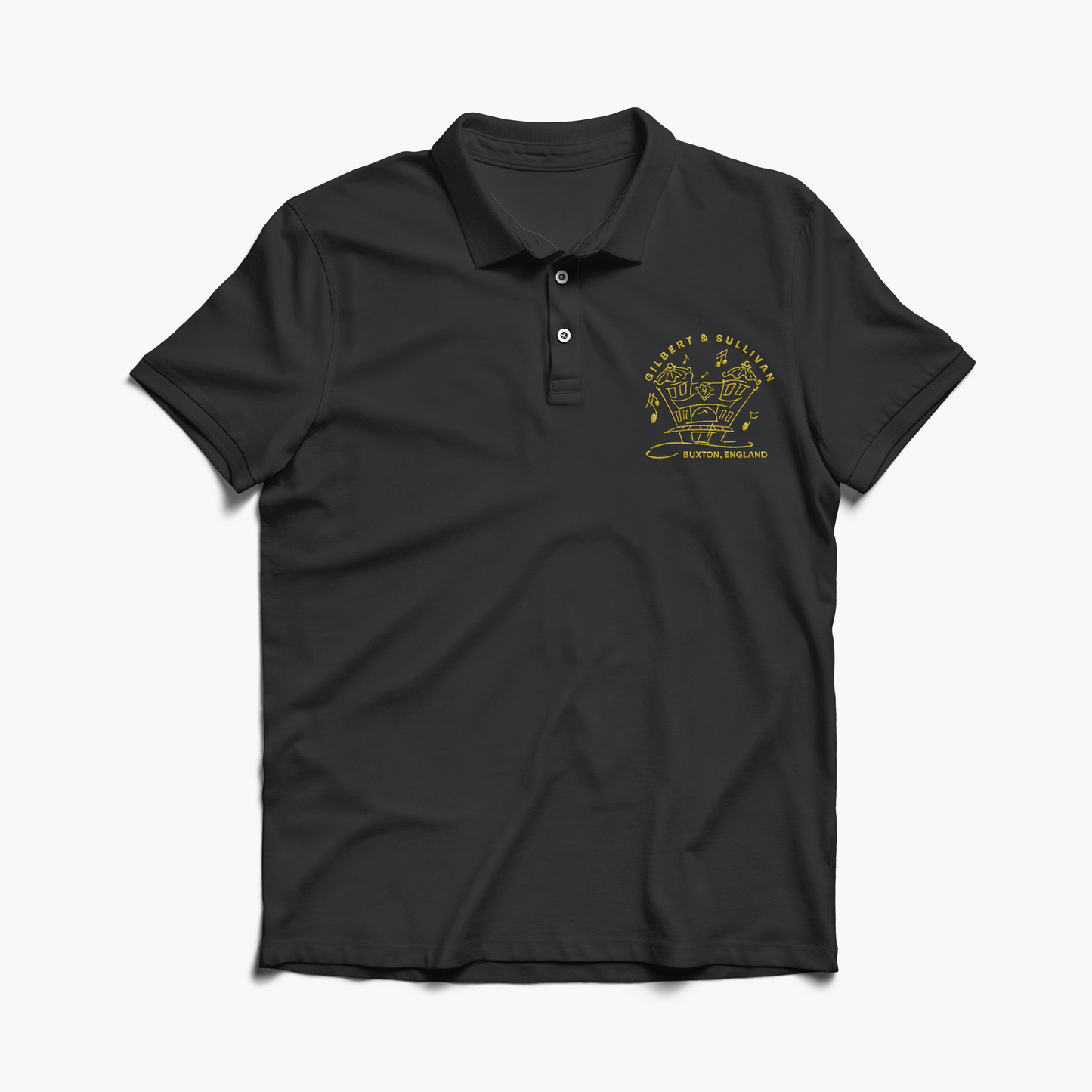 Black Buxton Polo Shirt