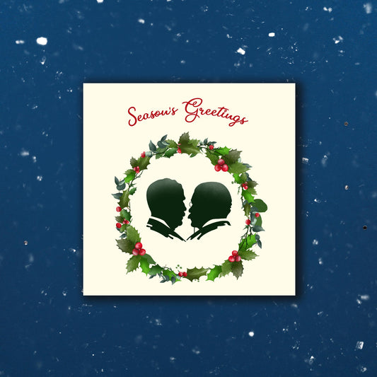 Christmas Card G&S Wreath